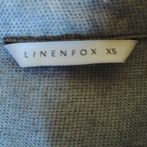 Linenfox Gray Vika Wool & Linen Shirt XS *Oversized* - Picture 10 of 10